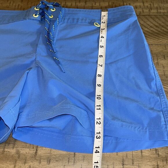 Lands’ End 🏄🏻‍♀️ Board Shorts 🩳 in French Blue Tie Waist Secure Back Pocket - Picture 11 of 17